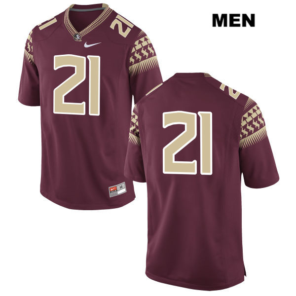 Men's NCAA Nike Florida State Seminoles #21 Khalan Laborn College No Name Red Stitched Authentic Football Jersey OAH1769RK